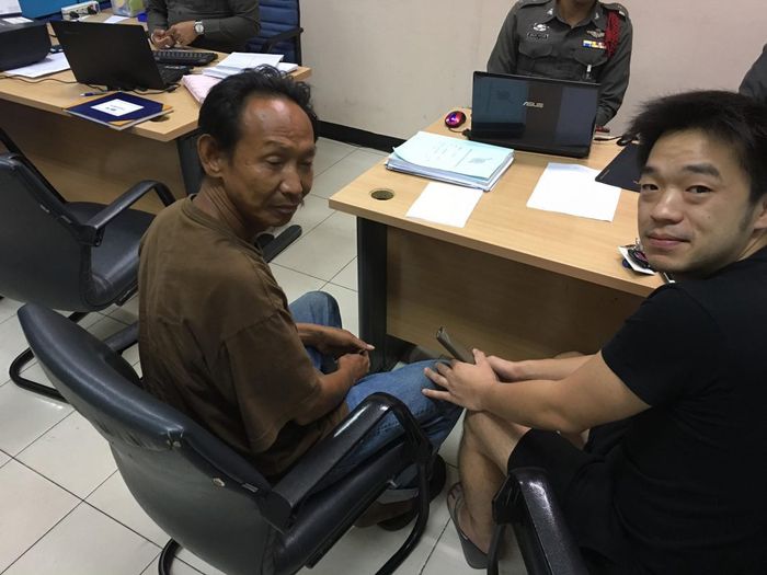 Warlop saat dikantor polisi