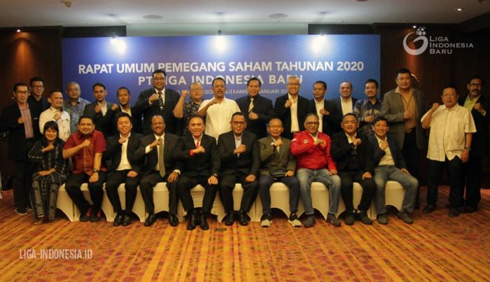 Pengurus PT Liga Indonesia Baru (LIB) hasil RUPS 23 Januari 2020 di Bali.