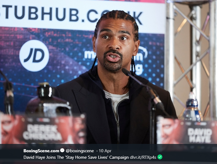 Mantan petinju asal Inggris, David Haye.