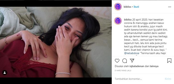 Unggahan Bibi Ardiansyah