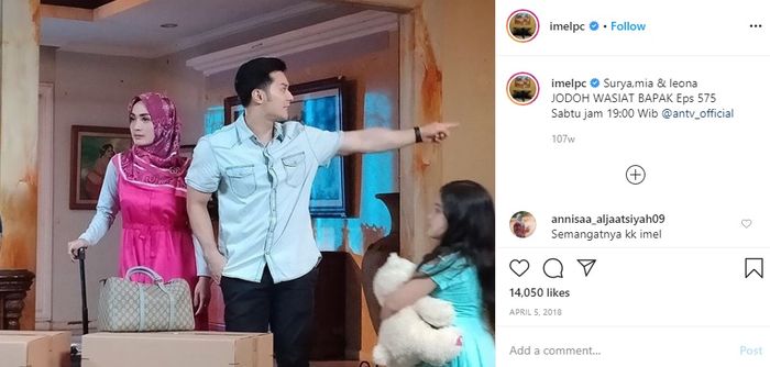Imel kembali berakting setelah lama vakum