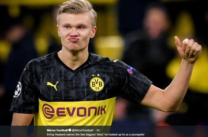 Penyerang muda fenomenal milik Borussia Dortmund, Erling Haaland.