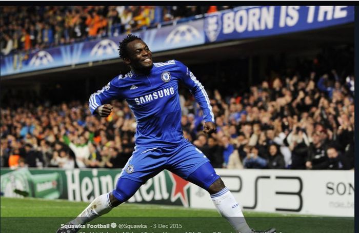 Michael Essien saat di Chelsea.