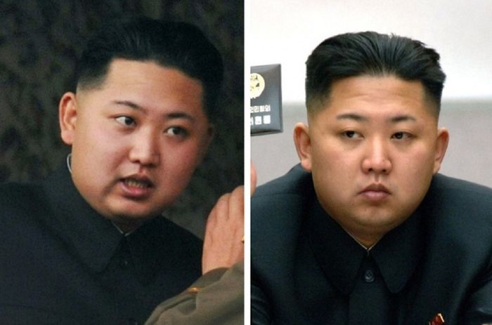 Alis Kim Jong-un menjadi lebih pendek.