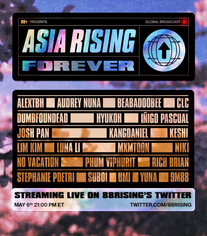 Lineup 88Rising 'Asia Rising Forever'