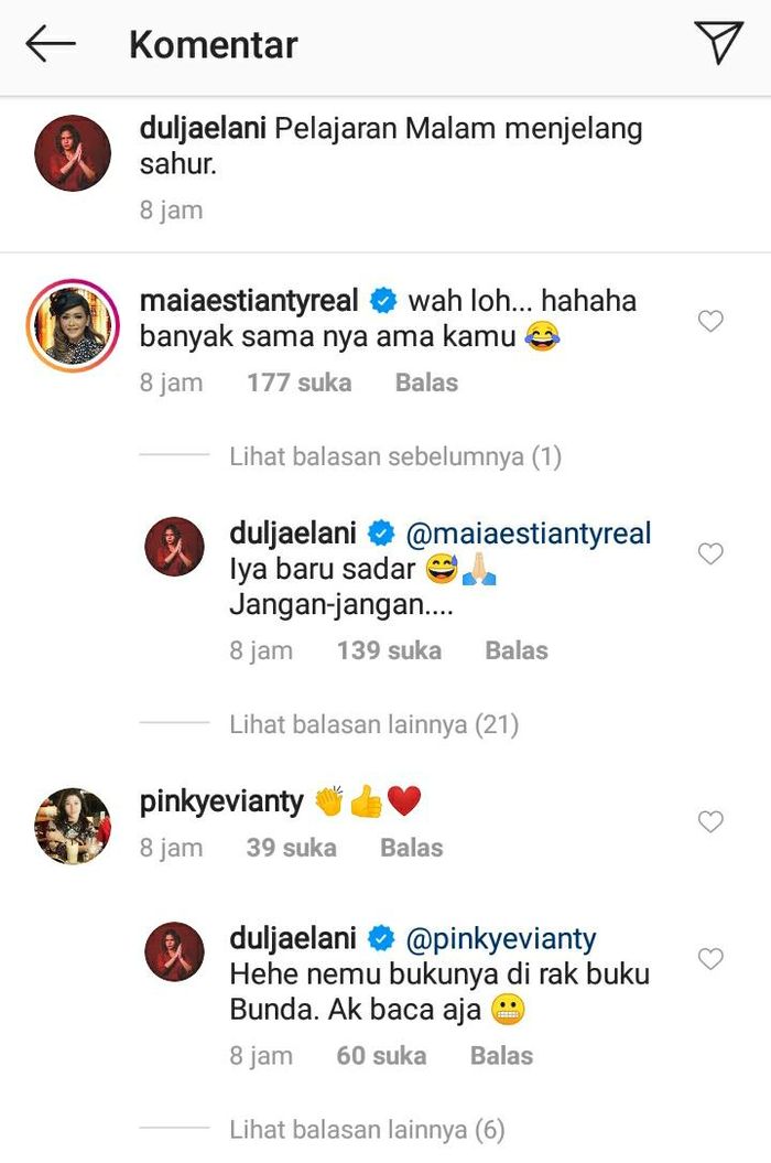 Komentar Maia Estianty