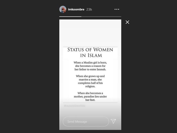 Unggahan Status Instagram Engku Emran