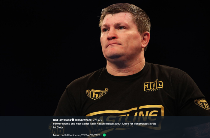 Legenda tinju Inggris, Ricky Hatton. 