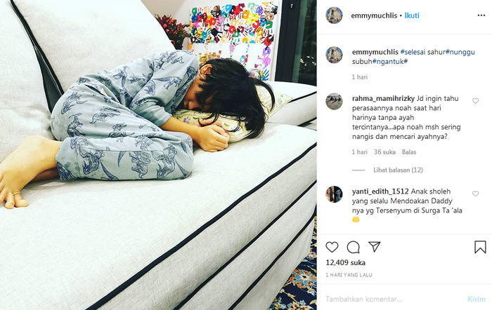 ibunda bcl mengunggah foto noah