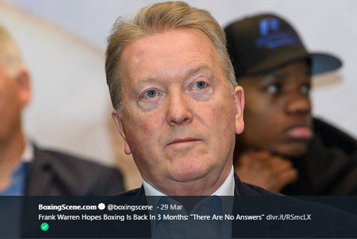 Promotor Queensberry Promotions, Frank Warren. 