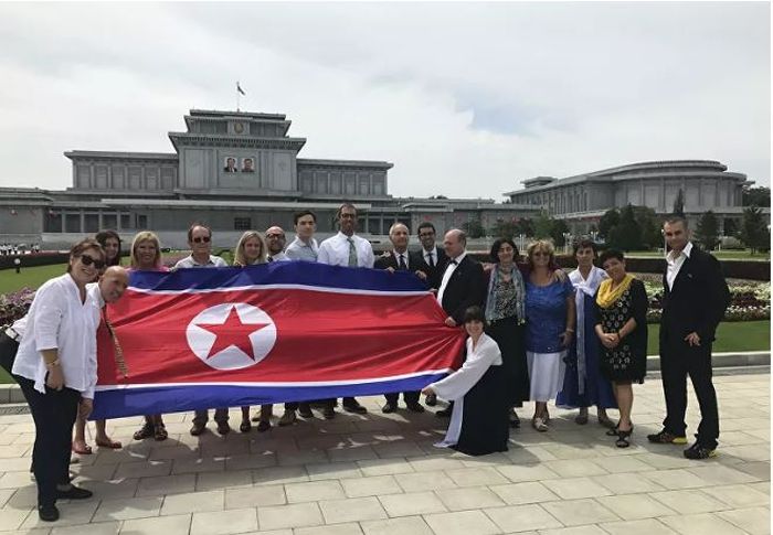 Turis Serbia dipimpin Phillip Milosavljevic kunjungi Korea Utara pada tahun 2017 silam