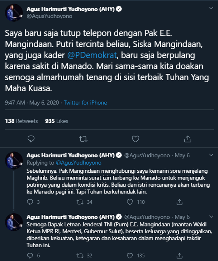 Unggahan Agus Yudhoyono