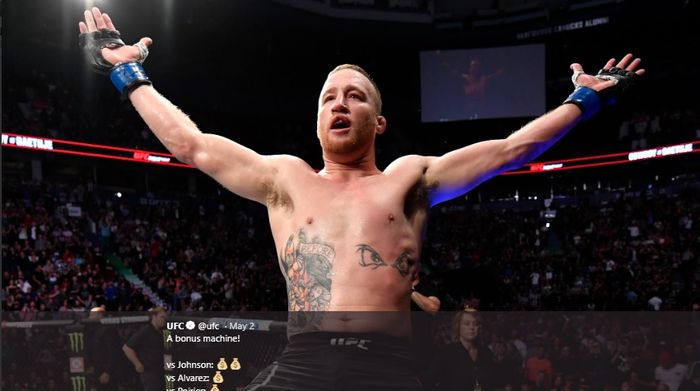 Petarung UFC asal Amerika Serikat, Justin Gaethje.