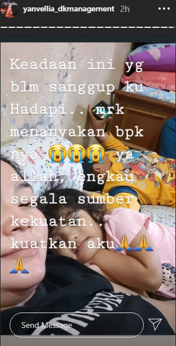 Yan Vellia dan anak bungsu Didi Kempot