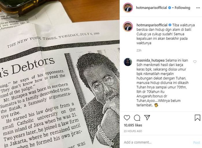 Ngaku Lelah dengan Profesinya Sebagai Pengacara Selama 36 Tahun di Ibukota, Hotman Paris Sesumbar Jual Apartemen Mewahnya Seharga Rp 30 Juta dan Langsung Banting Setir Jadi Petani di Bali!