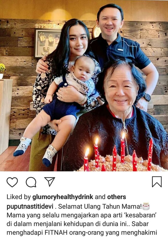 Puput pamer kedekatan dengan sang mertua