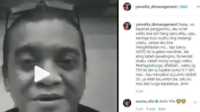 Unggahan istri Didi Kempot Yan Vellia yang mengungkap detik-detik terakhir sang suami. 