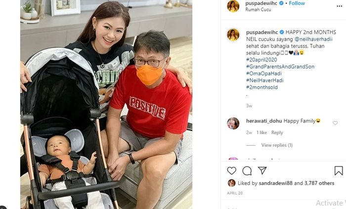 Puspa Dewi sudah jadi nenek