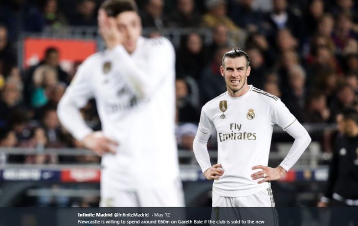 Penyerang sayap Real Madrid, Gareth Bale.