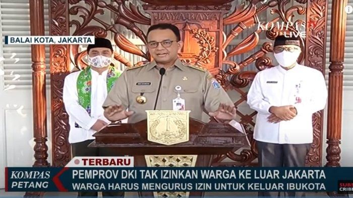 Anies Baswedan sebut perpanjangan PSBB penghabisan.