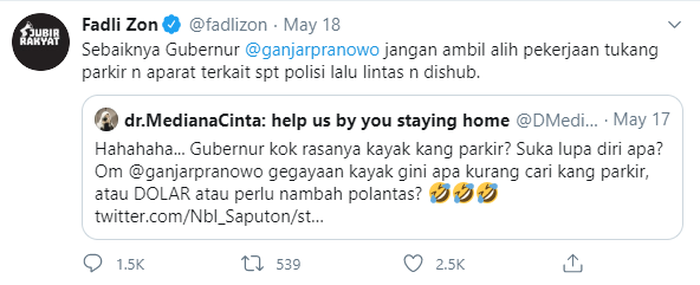 Respon Fadli Zon
