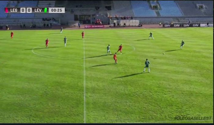 Pertandingan Liga Estonia antara Legion vs Levadia Talinn yang digelar kembali pasca-karantina pada 19 Mei 2020.