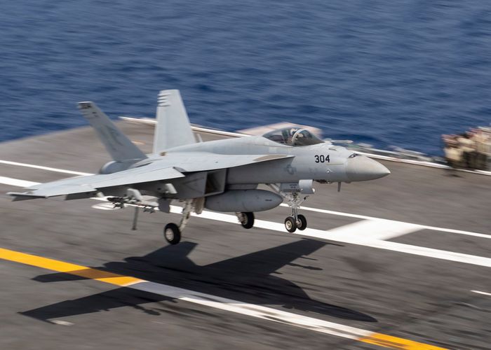 F/A-18F Super Hornet, jet tempur ini akan menjadi kekuatan utama USS Ronald Reagen dalam menghadapi China