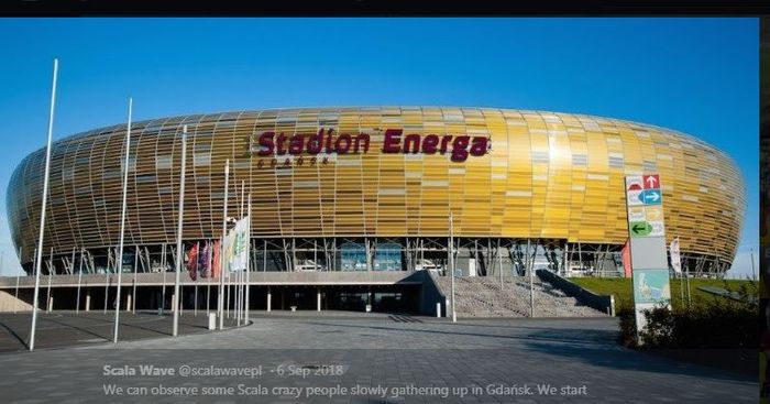 Stadion Energa Gdansk, tuan rumah final Liga Europa 2019-2020.