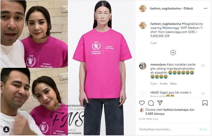 Outfit lebaran kedua Nagita Slavina yang harganya tak kalah mahal dengan yang pertama.