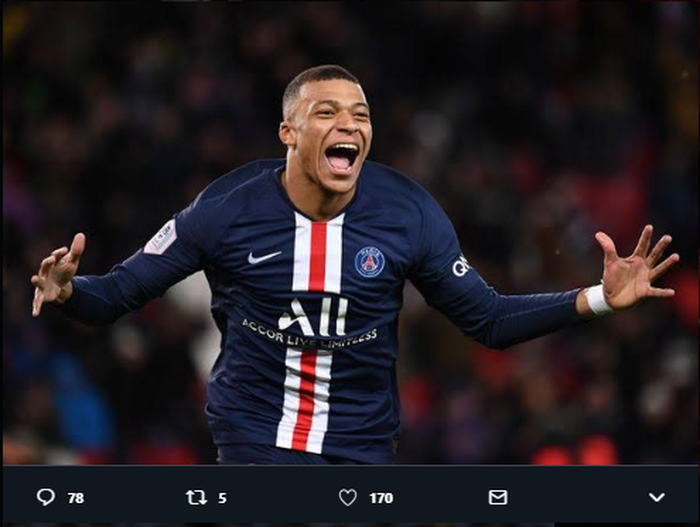 Penyerang Paris Saint-Germain, Kylian Mbappe, dikabarkan diminati oleh klub raksasa Liga Inggris, Liverpool.