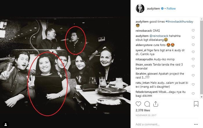 Reino Barack dan Maya Barack bersama Audy Item dan Iko Uwais