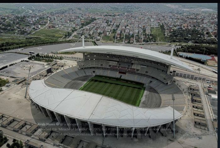 Ataturk Olympic Stadium, Istanbul, tuan rumah final Liga Champions 2019-2020.