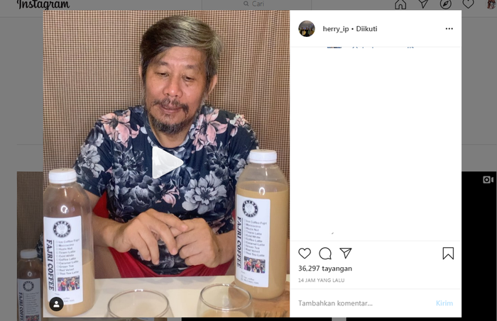 Unggahan terbaru Herry Iman Pierngadi yang mencuri perhatian netizen 