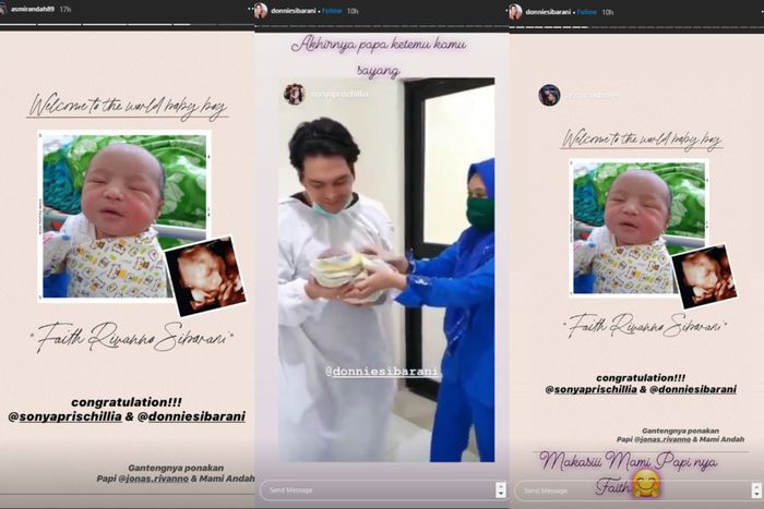 Kelahiran keponakan baru Asmirandah, anak kedua Donnie Sibarani