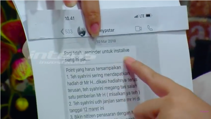 Bukti percakapan Aisyahrani dengan pihak perusahaan Hypestar
