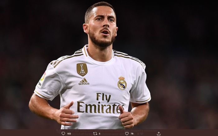 Winger milik Real Madrid asal Belgia, Eden Hazard.