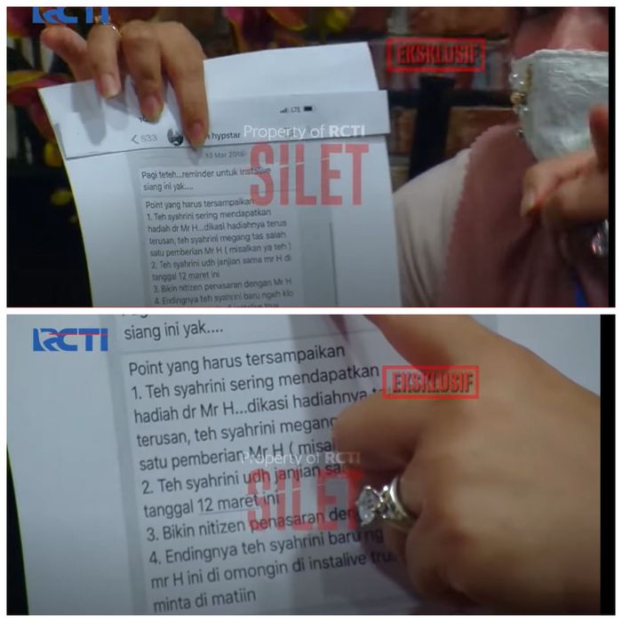 Aisyahrani bongkar isi percakapan antara perusahaan bernama Hypstar dengan pihak Sahrini