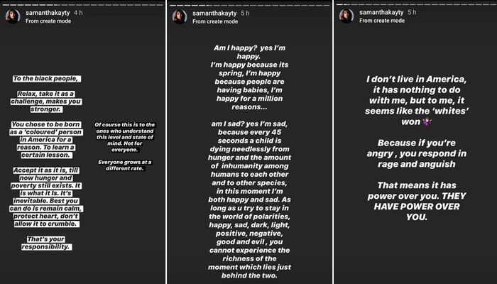 Unggahan Samantha Katie James dikecam netizen Internasional.