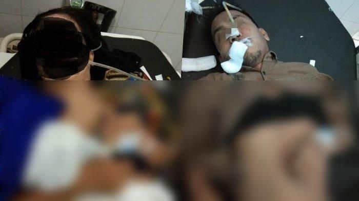 Pasangan mesum yang ditemukan warga di dalam mobil dirawat di RS Simatupang, Asahan, Jumat (5/6/2020) 