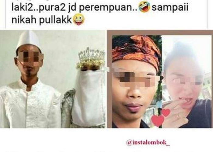 Viral pernikahan di Lombok.