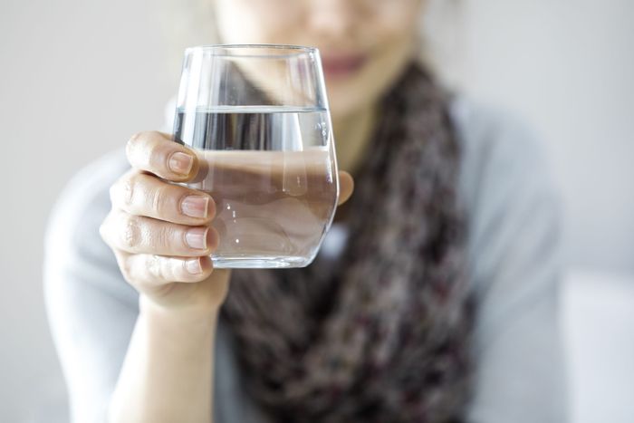 Drink a glass of warm water when you wake up