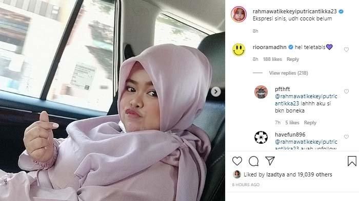 Komentar Rio Ramadhan di postingan Kekeyi.