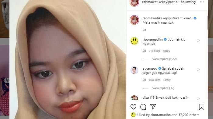 Komentar Rio Ramadhan di postingan Kekeyi.