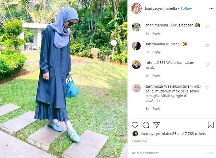 Potret terbaru Laudya Cynthia Bella
