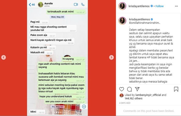 Krisdayanti langsung kena sindir netizen usai sesumbar pamerkan meeting pakai aplikasi Zoom hal itu dikarenakan pernah menolak ajakan Aurel untuk video call