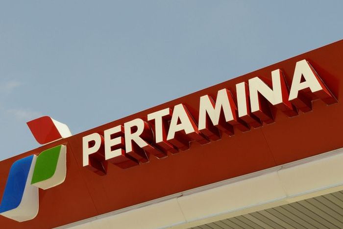 lustrasi logo Pertamina. 