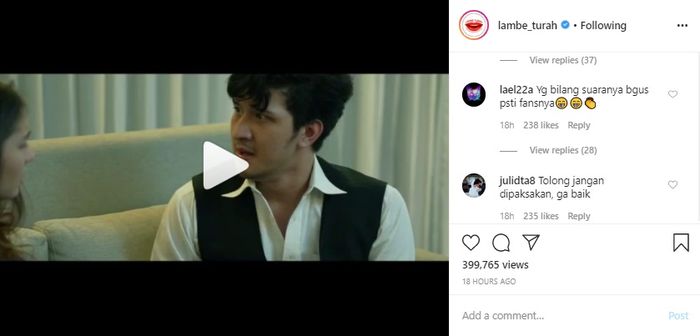 Irish Bella dan Ammar Zoni baru-baru ini merilis single berjudul berserah di tengah pandemi corona.