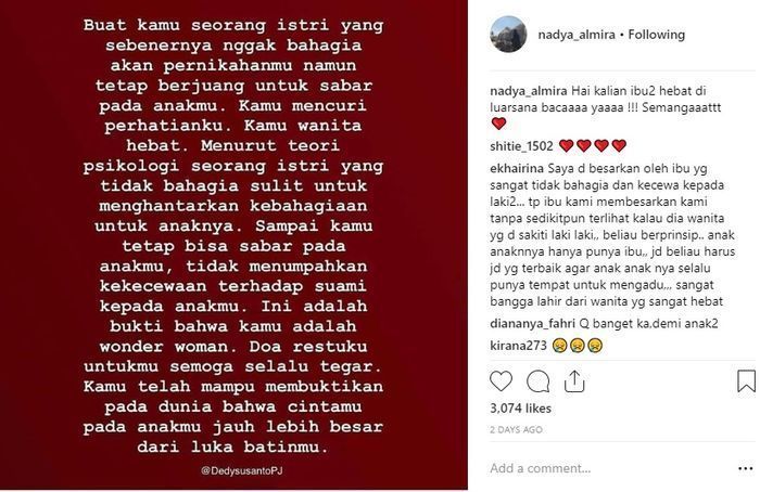 Postingan <a href='https://manado.tribunnews.com/tag/nadya-almira' title='Nadya Almira'>Nadya Almira</a>