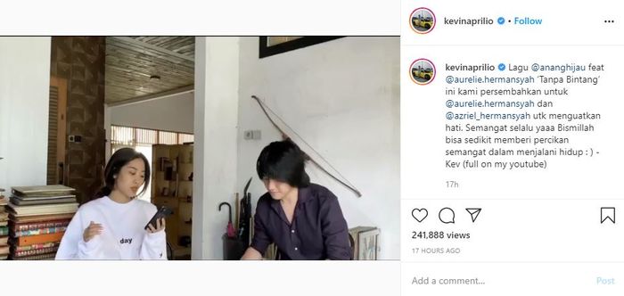 Unggahan Kevin Aprilio