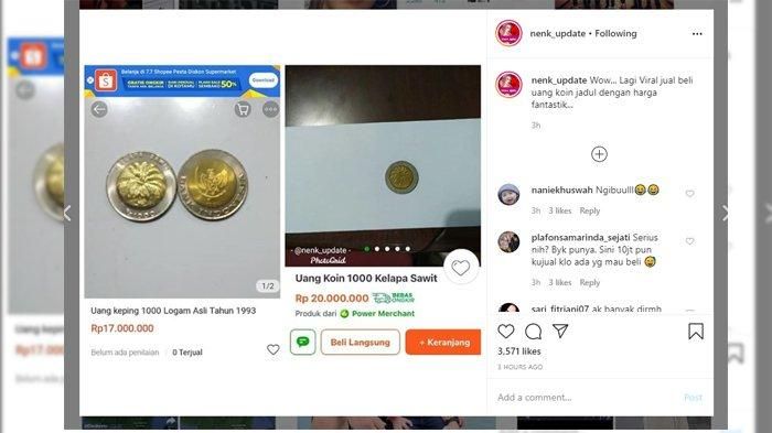 Viral, uang koin Rp1000 bergambar kelapa sawit